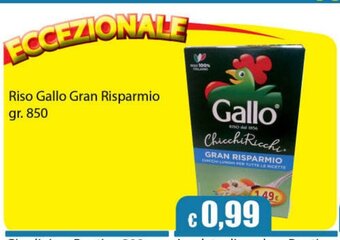 Punto Vigas Riso Gallo Gran Risparmio Gr. 850 offerta