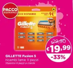 Acqua & Sapone GILLETTE Fusion 5 offerta
