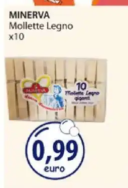Acqua & Sapone MINERVA Mollette Legno x10 offerta