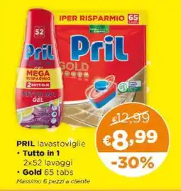 Acqua & Sapone PRIL lavastoviglie offerta