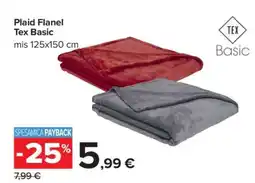 Carrefour Plaid Flanel Tex Basic offerta