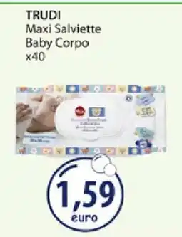 Acqua & Sapone TRUDI Maxi Salviette Baby Corpo x40 offerta
