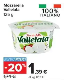 Carrefour Mozzarella Vallelata offerta