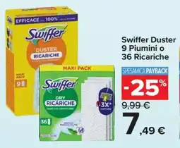 Carrefour Swiffer Duster 9 Piumini o 36 Ricariche offerta