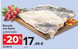 Carrefour Baccalà con Spina offerta