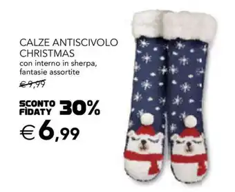 Esselunga CALZE ANTISCIVOLO CHRISTMAS offerta