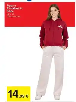 Carrefour Felpa o Pantalone in Felpa offerta