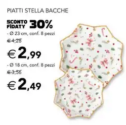 Esselunga PIATTI STELLA BACCHE Ø 23 cm offerta