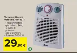 Carrefour Termoventilatore Verticale AR449TI offerta