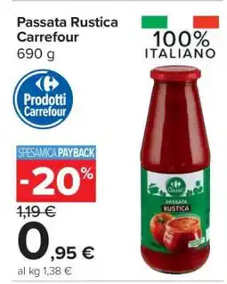 Carrefour Passata Rustica Carrefour offerta