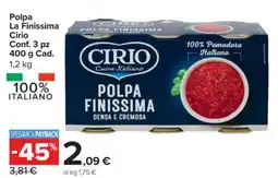 Carrefour Polpa La Finissima Cirio offerta