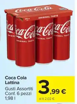 Carrefour Coca Cola Lattina offerta