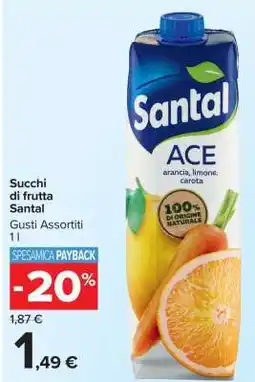Carrefour Succhi di Frutta Santal offerta