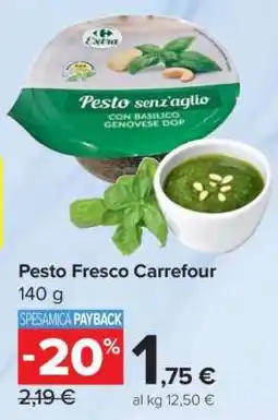 Carrefour Pesto Fresco Carrefour offerta