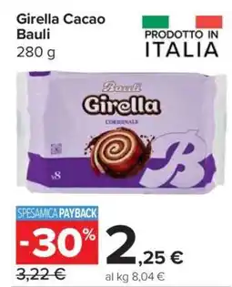 Carrefour Girella Cacao Bauli offerta