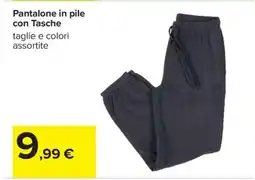 Carrefour Pantalone in pile con Tasche offerta