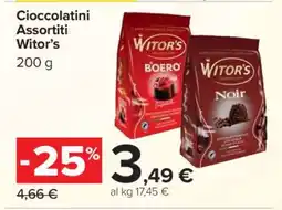 Carrefour Cioccolatini Assortiti Witor’s offerta