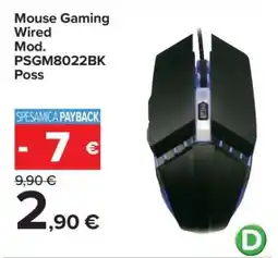 Carrefour Mouse Gaming Wired offerta
