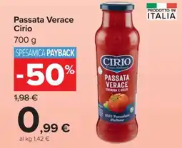 Carrefour Passata Verace Cirio offerta