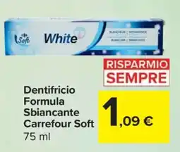 Carrefour Dentifricio Formula Sbiancante Carrefour Soft offerta