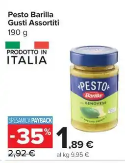 Carrefour Pesto Barilla Gusti Assortiti offerta
