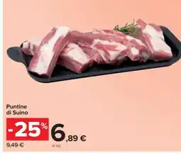Carrefour PUNTINE DI SUINO offerta