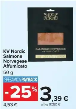 Carrefour KV NORDIC Salmone Norvegese Affumicato offerta