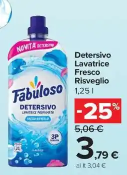 Carrefour Fabuloso Detersivo Lavatrice Fresco Risveglio offerta