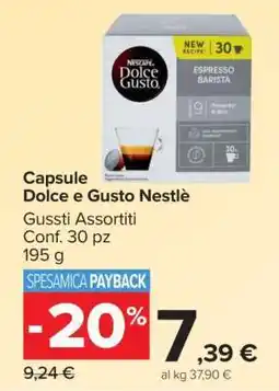 Carrefour Capsule Dolce e Gusto Nestlè offerta