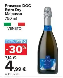 Carrefour Prosecco DOC Extra Dry Malpasso offerta