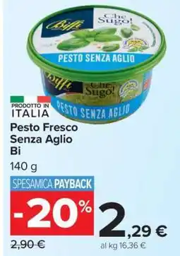 Carrefour Pesto Fresco Senza Aglio Bi offerta