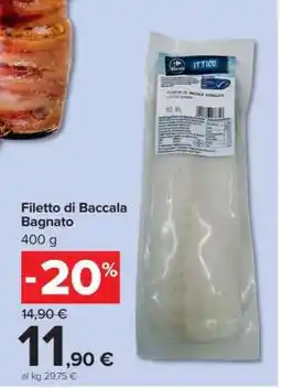 Carrefour FILETTO DI BACCALÀ BAGNATO offerta