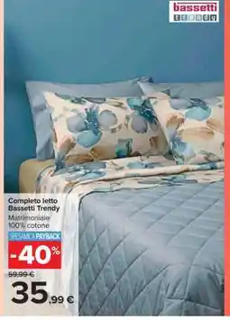Carrefour Completo Letto Bassetti Trendy offerta