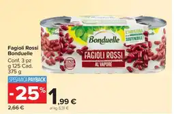 Carrefour Fagioli Rossi Bonduelle offerta