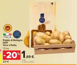 Carrefour Patate di Bologna DOP Terre d’Italia offerta