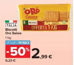 Carrefour BISCOTTI ORO SAIWA offerta