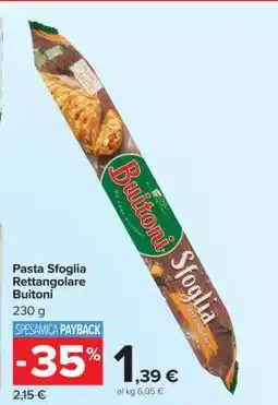 Carrefour Pasta Sfoglia Rettangolare Buitoni offerta
