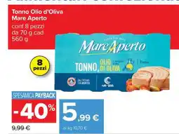 Carrefour Tonno Olio d’Oliva Mare Aperto offerta