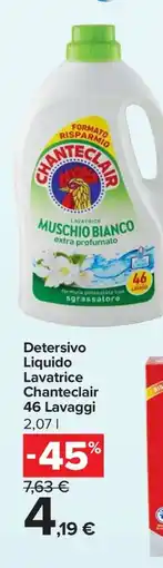 Carrefour Detersivo Liquido Lavatrice Chanteclair 46 Lavaggi offerta