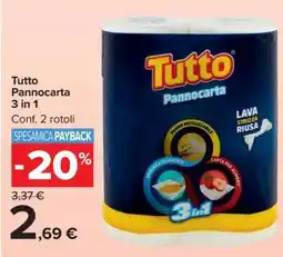 Carrefour Tutto Pannocarta 3 in 1 offerta