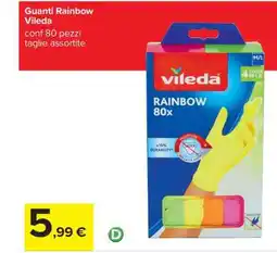 Carrefour Guanti Rainbow Vileda offerta