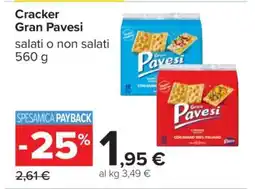 Carrefour Cracker Gran Pavesi offerta