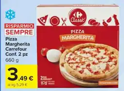 Carrefour Pizza Margherita Carrefour Conf. 2 pz offerta