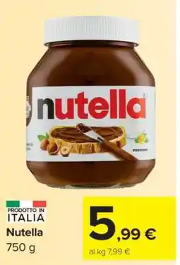 Carrefour Nutella offerta