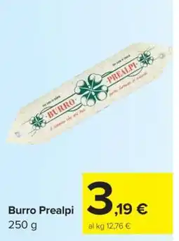 Carrefour Burro Prealpi offerta