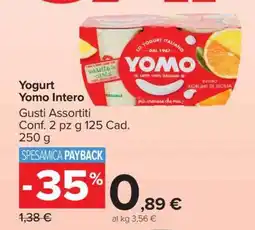 Carrefour Yogurt Yomo Intero offerta