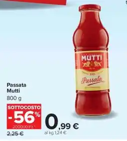 Carrefour Passata Mutti offerta