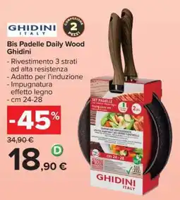 Carrefour Bis Padelle Daily Wood Ghidini offerta