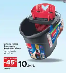 Carrefour Sistema Pulizia Supermocio Revolution Vileda offerta