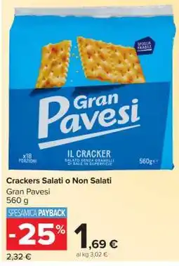 Carrefour Crackers Salati o Non Salati offerta
